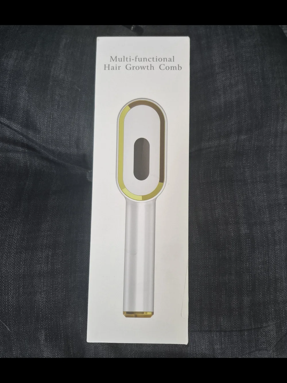 Multi-functional Hair Growth Comb - White with Gold Trim